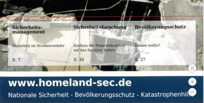 Cover der Zeitschrift Homeland Security